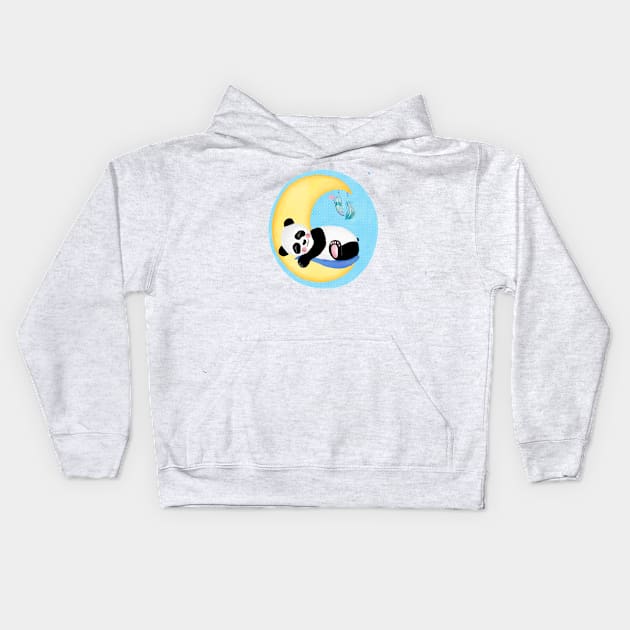 Baby Panda boy Kids Hoodie by CalliLetters